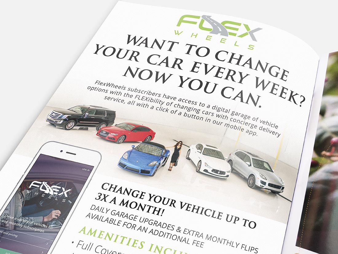 App Full Page Ad Design FlexWheels