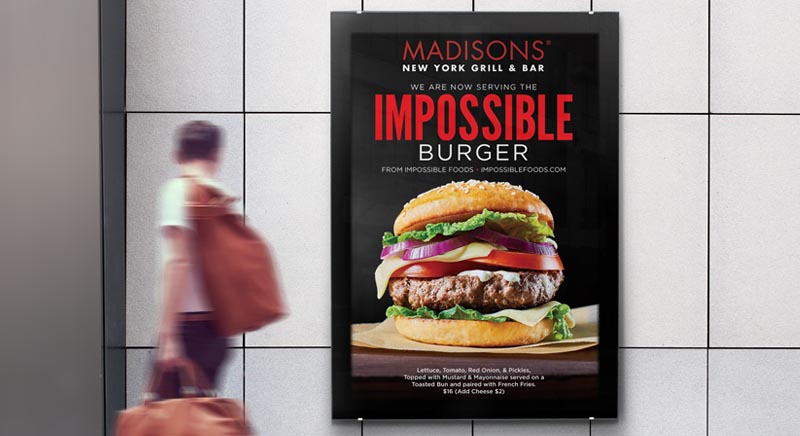Restaurant Outdoor Poster Design Madisons